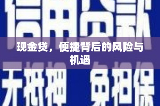 康乐现金贷，便捷背后的风险与机遇
