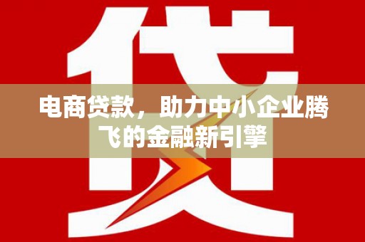 康乐电商贷款，助力中小企业腾飞的金融新引擎