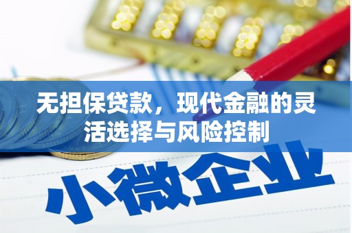 康乐无担保贷款，现代金融的灵活选择与风险控制