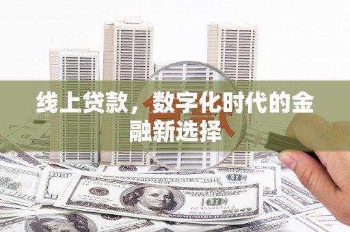 康乐线上贷款，数字化时代的金融新选择
