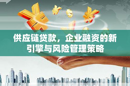 康乐供应链贷款，企业融资的新引擎与风险管理策略