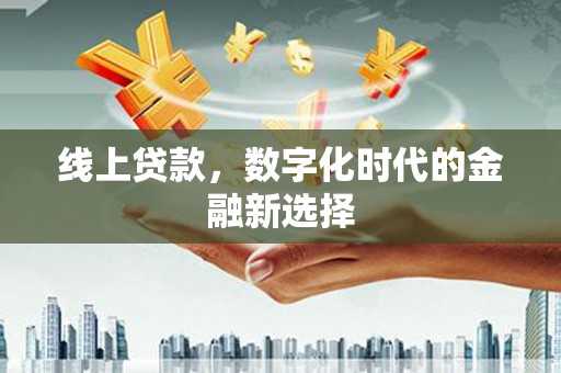 康乐线上贷款，数字化时代的金融新选择