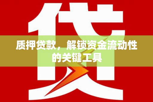 康乐质押贷款，解锁资金流动性的关键工具