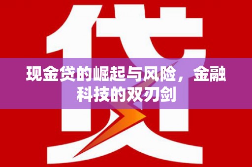 康乐现金贷的崛起与风险，金融科技的双刃剑
