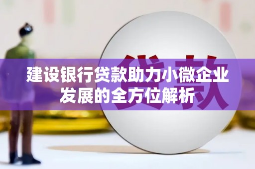 康乐建设银行贷款助力小微企业发展的全方位解析