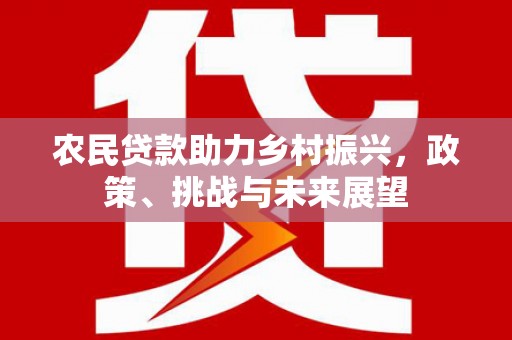 康乐农民贷款助力乡村振兴，政策、挑战与未来展望