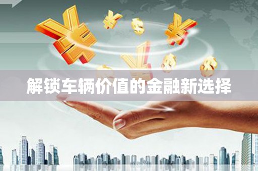 康乐解锁车辆价值的金融新选择