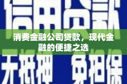 康乐消费金融公司贷款，现代金融的便捷之选
