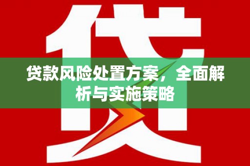 康乐贷款风险处置方案，全面解析与实施策略